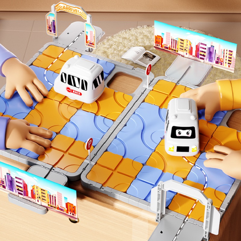 Board Game Race Track - Набор для сборки 3D-головоломки «Городские приключения»: