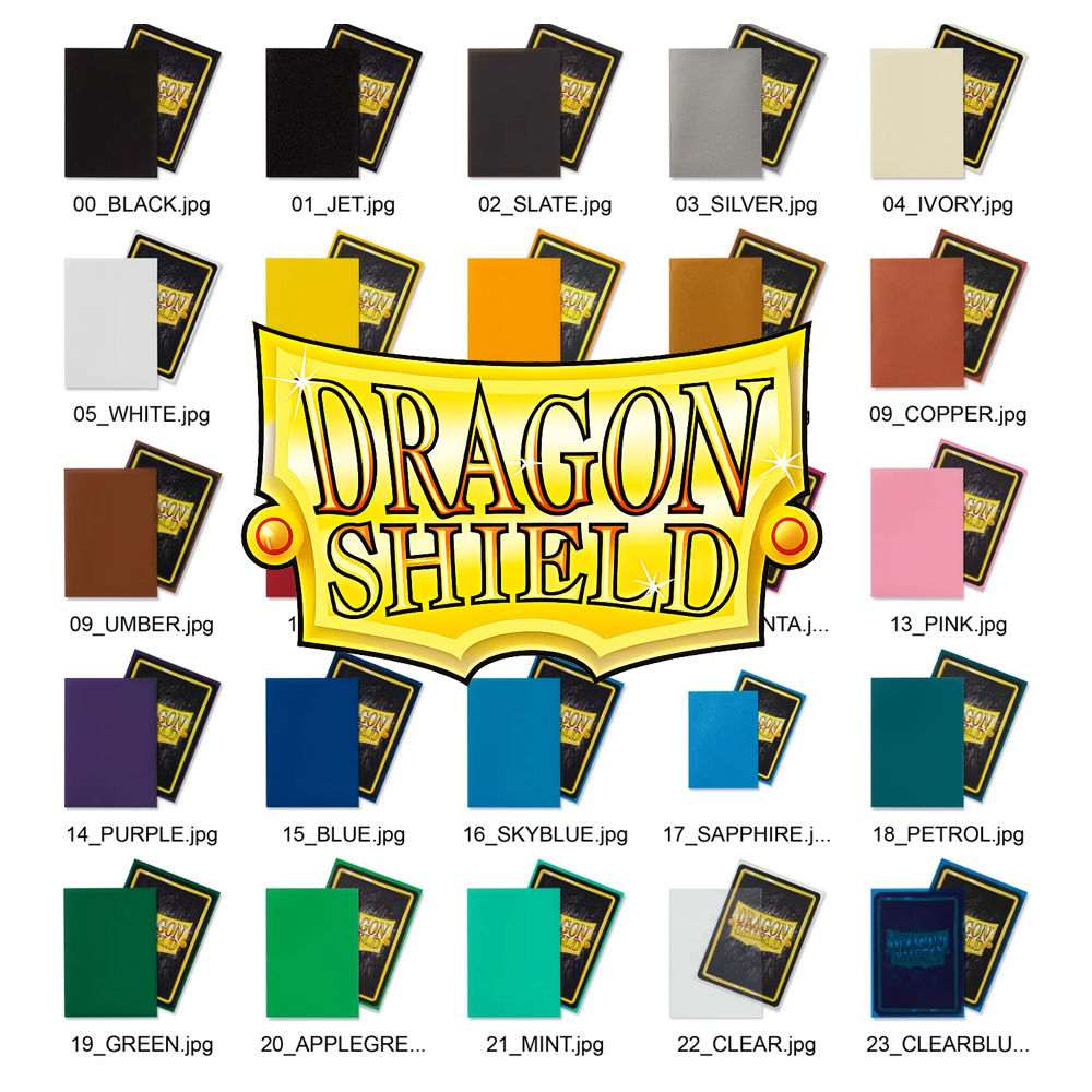 Card Sleeves Protector - 100 матовых протекторов для карт Dragon