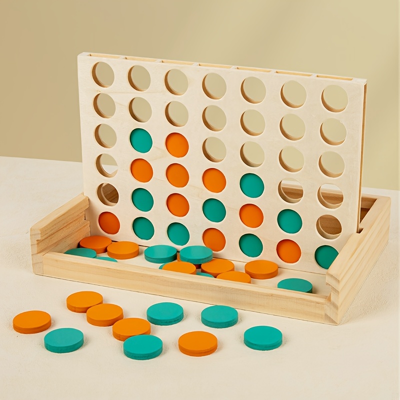 Board Game For 2 People - Деревянная настольная игра 4 в ряд